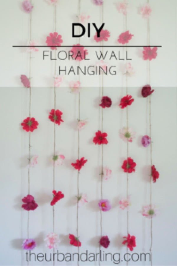 Flower Wall Hanging DIY     
