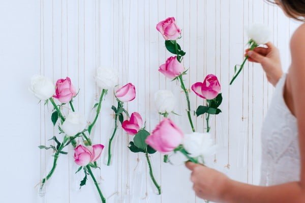 DIY Floral Vase Wall Hanging (Using rose and eucalyptus!)     