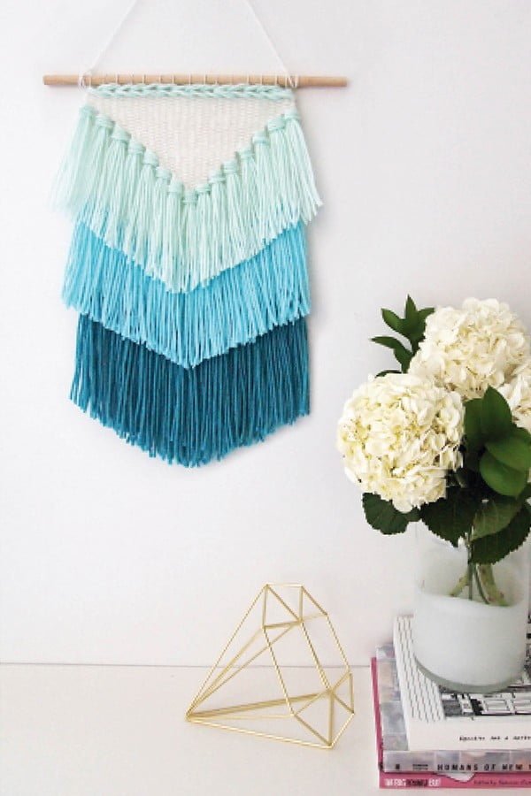 DIY weaving: How to make a tassel wall hanging     