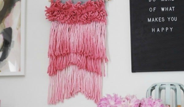 How to make a Wall Hanging from a Mop     