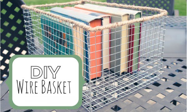 Rustic Wire Basket DIY
