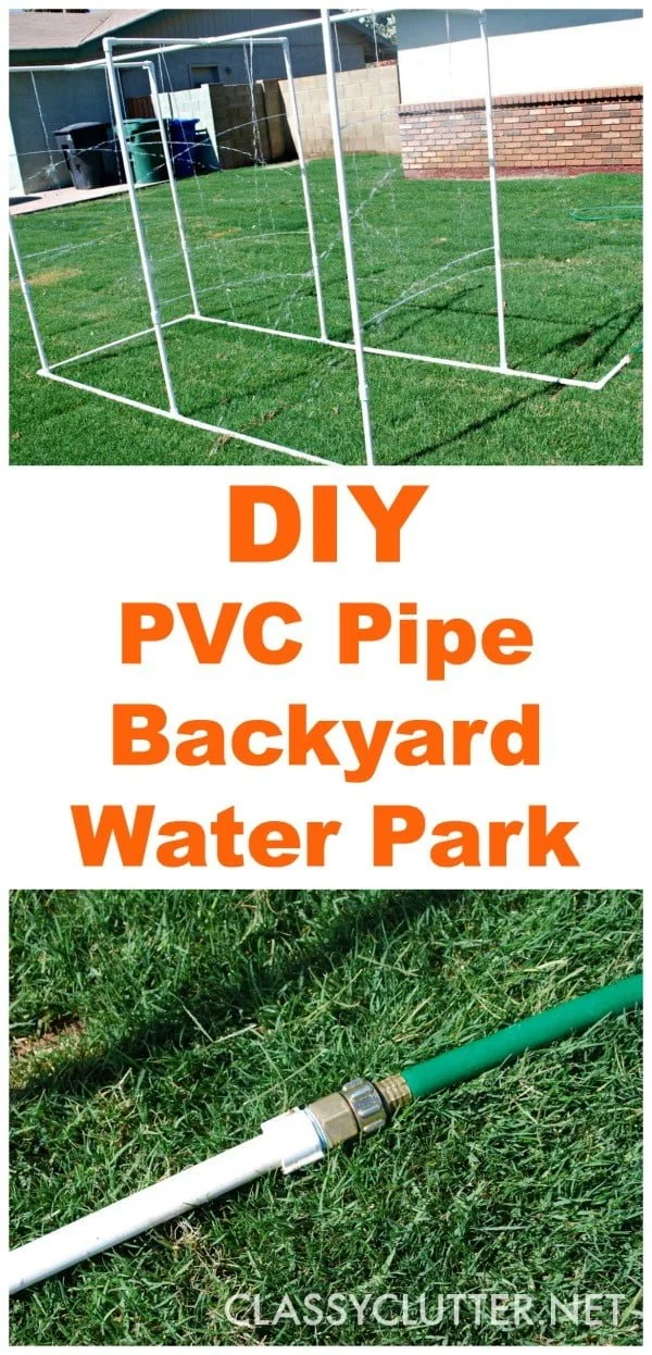 DIY PVC Backyard Water Park  pipe  