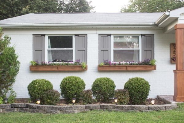 DIY Cedar Window Planters    