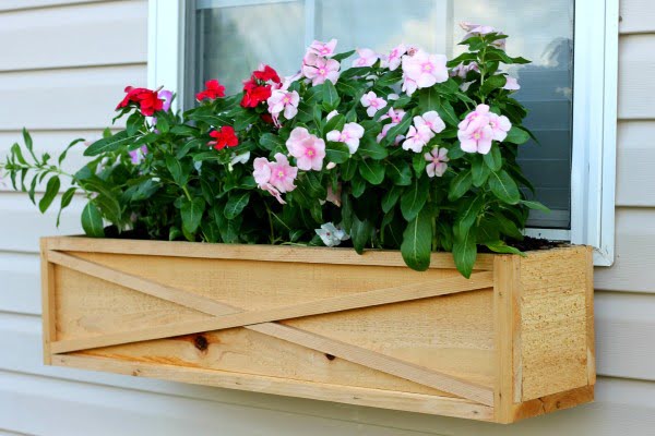 How to Build a Cedar Window Box Planter    