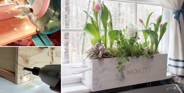 How to Make Window Box from a Wine Crate    