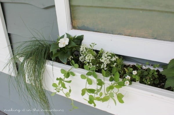 DIY Vintage Window Flower Box    