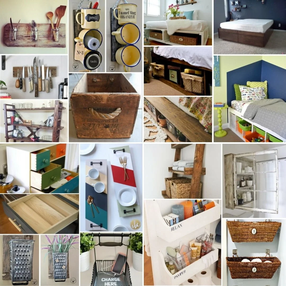 400+ Easy DIY Storage Ideas for a Neat Home in Every Room