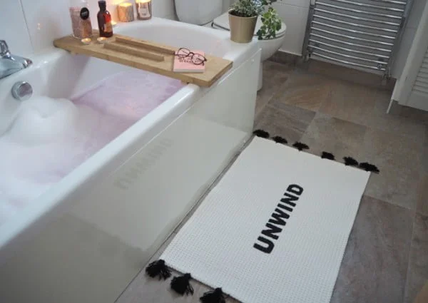 DIY Slogan Bath Mat   