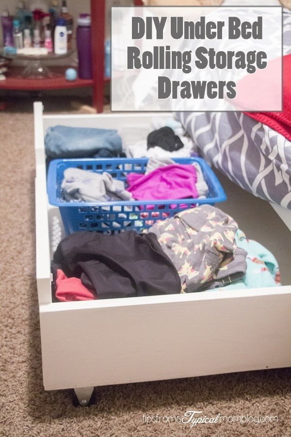 DIY Under Bed Rolling Storage Drawers Tutorial     