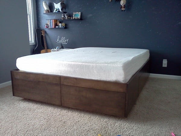 Platform Bed With Drawers     