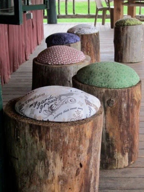DIY wood stools    