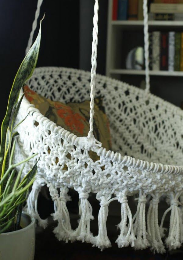 DIY Hanging Macramé Chair    