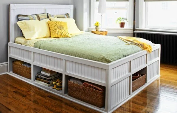 15 Easy DIY Bed Frames with Storage to Store Everything in the Bedroom    