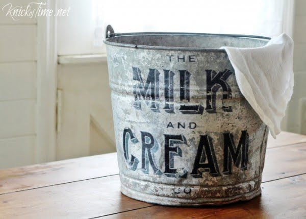 Galvanized Bucket Makeover    