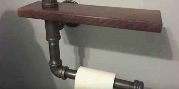 industrial pipe with shelf