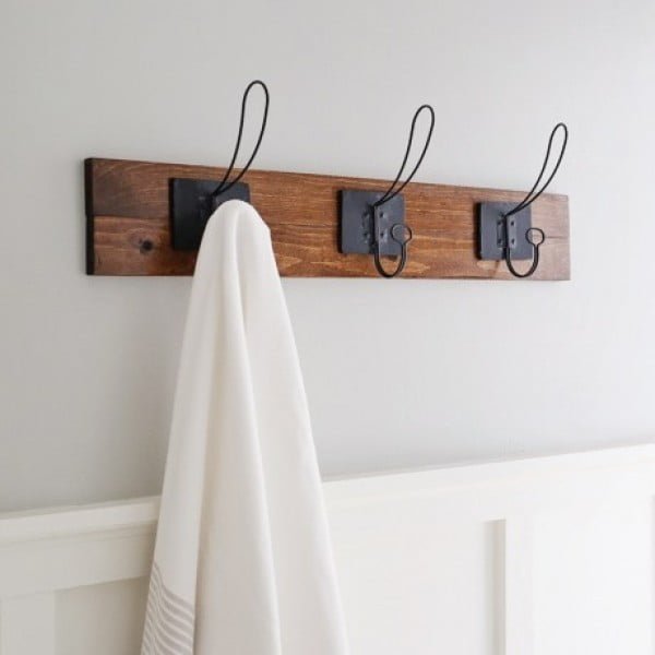 Farmhouse Style DIY Towel Rack