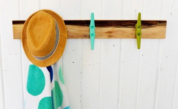 Bring The Beach Home With A DIY Towel Rack