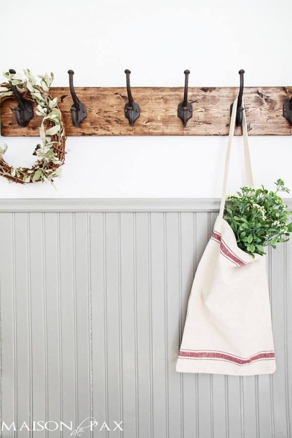 DIY Rustic Towel Rack