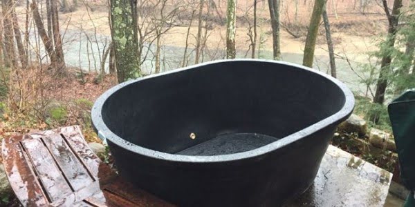 DIY “hillbilly” hot tub