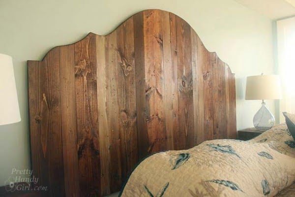 How to Create a Rustic Wood King Headboard