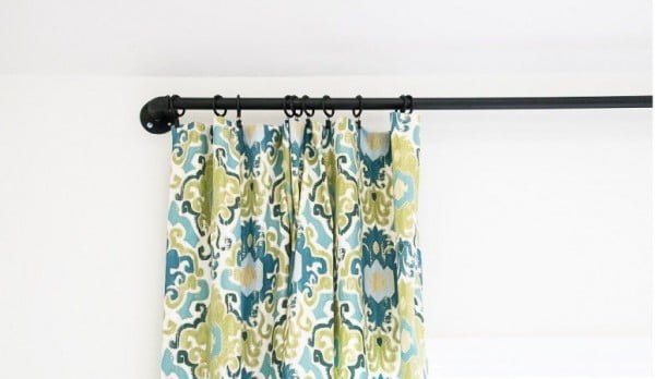 DIY Pipe Curtain Rod