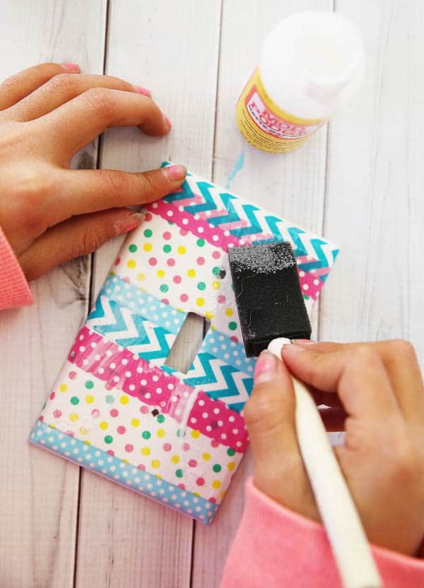 Washi Tape Light Switch Covers tape