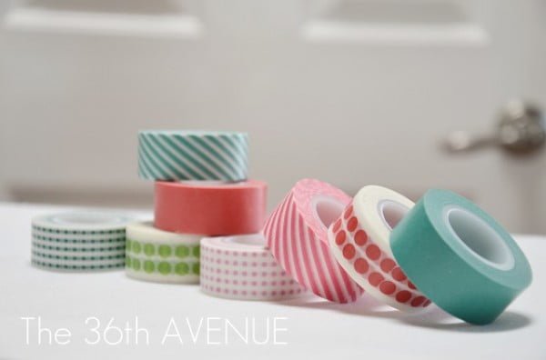 Washi Tape Window Treatment. tape