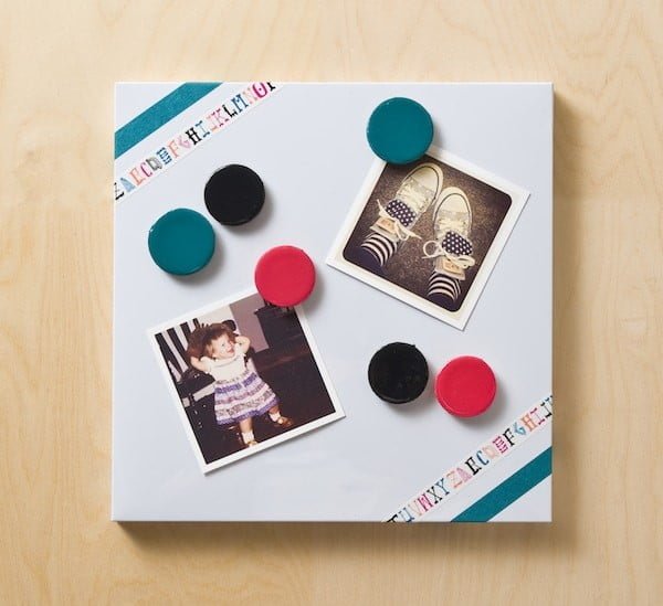 Decorate a Magnet Board with Washi Tape tape