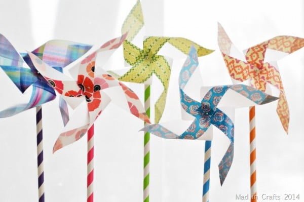 EASY PINWHEEL FLOWERS Mad in Crafts tape