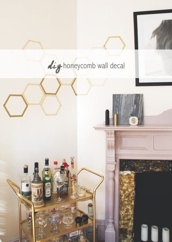 How to Make a Totally Removable Honeycomb Wall Decal Idle Hands Awake tape