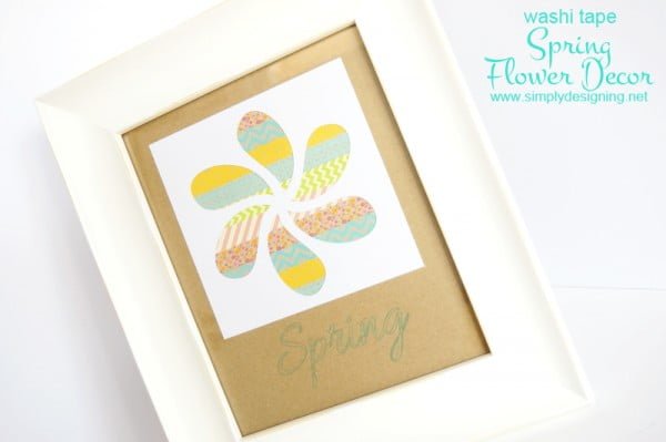 Washi Tape Spring Flower Decor + Silhouette Specialty Media Promotion tape