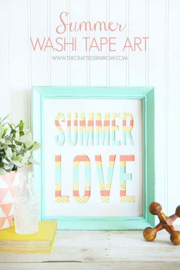 Summer Washi Tape Art tape