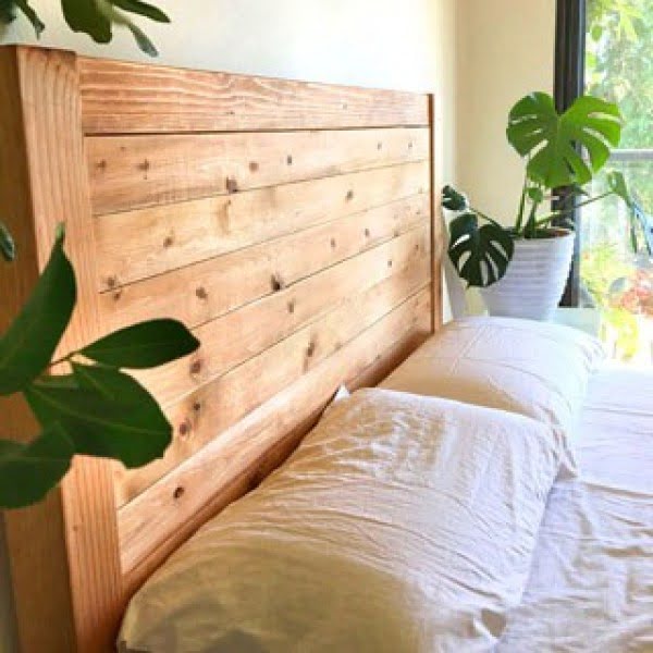 Easy and Beautiful Wood DIY Headboard