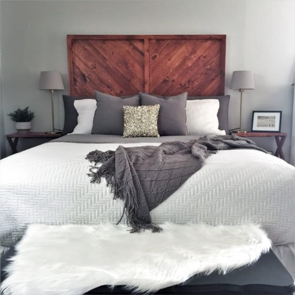 How to Build a West Elm Inspired DIY Wood Headboard