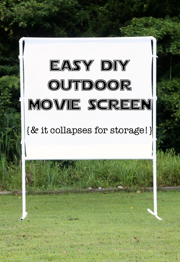 How to make an easy DIY outdoor movie screen