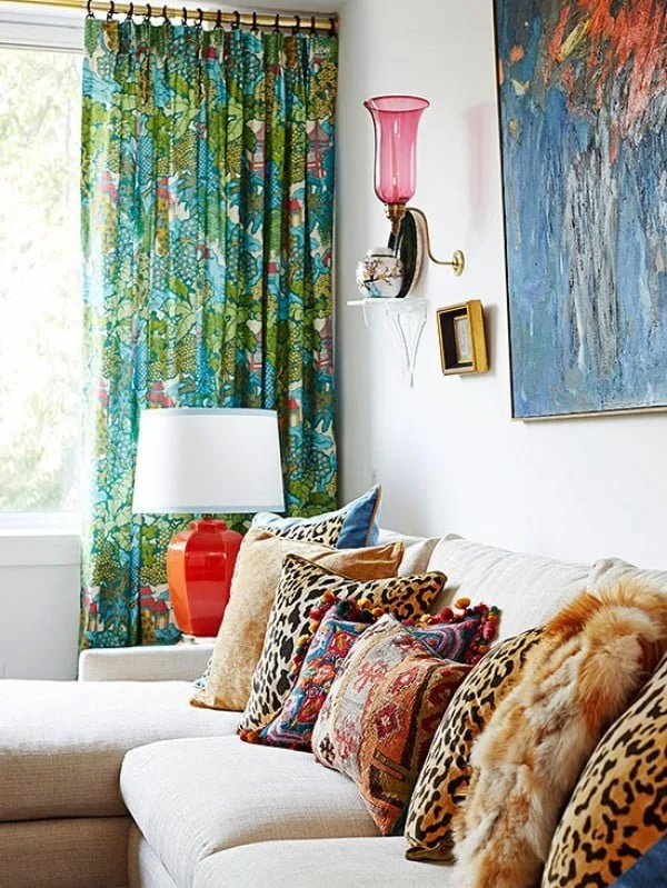 Make Your Own Metallic Curtain Rods