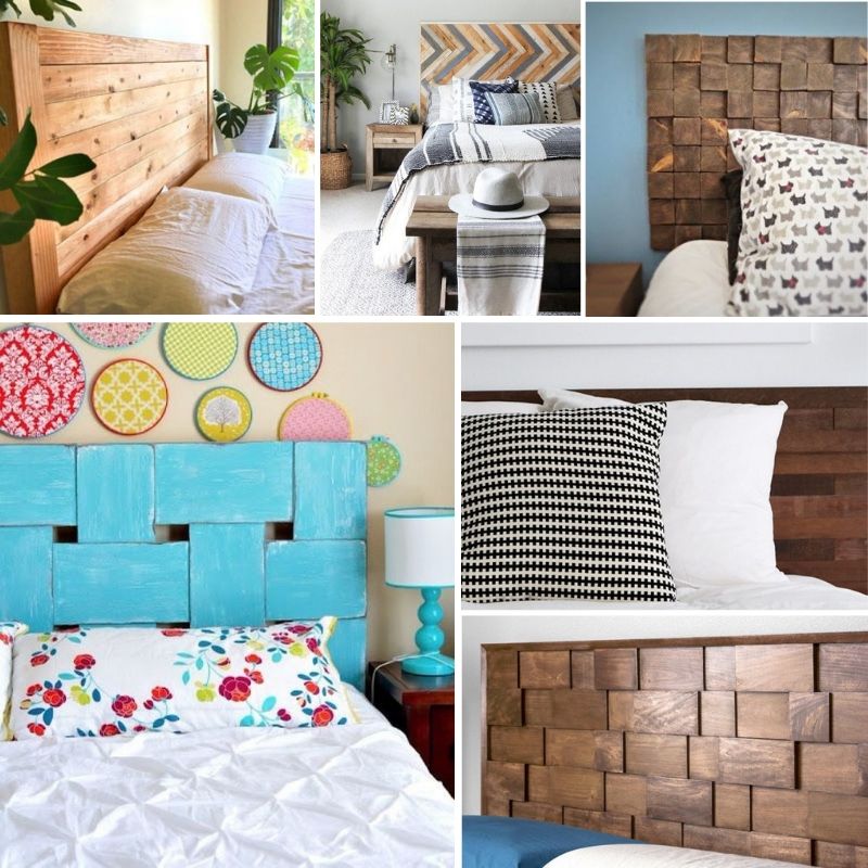 34 Easy DIY Wood Headboard Ideas You Can Build Over a Weekend