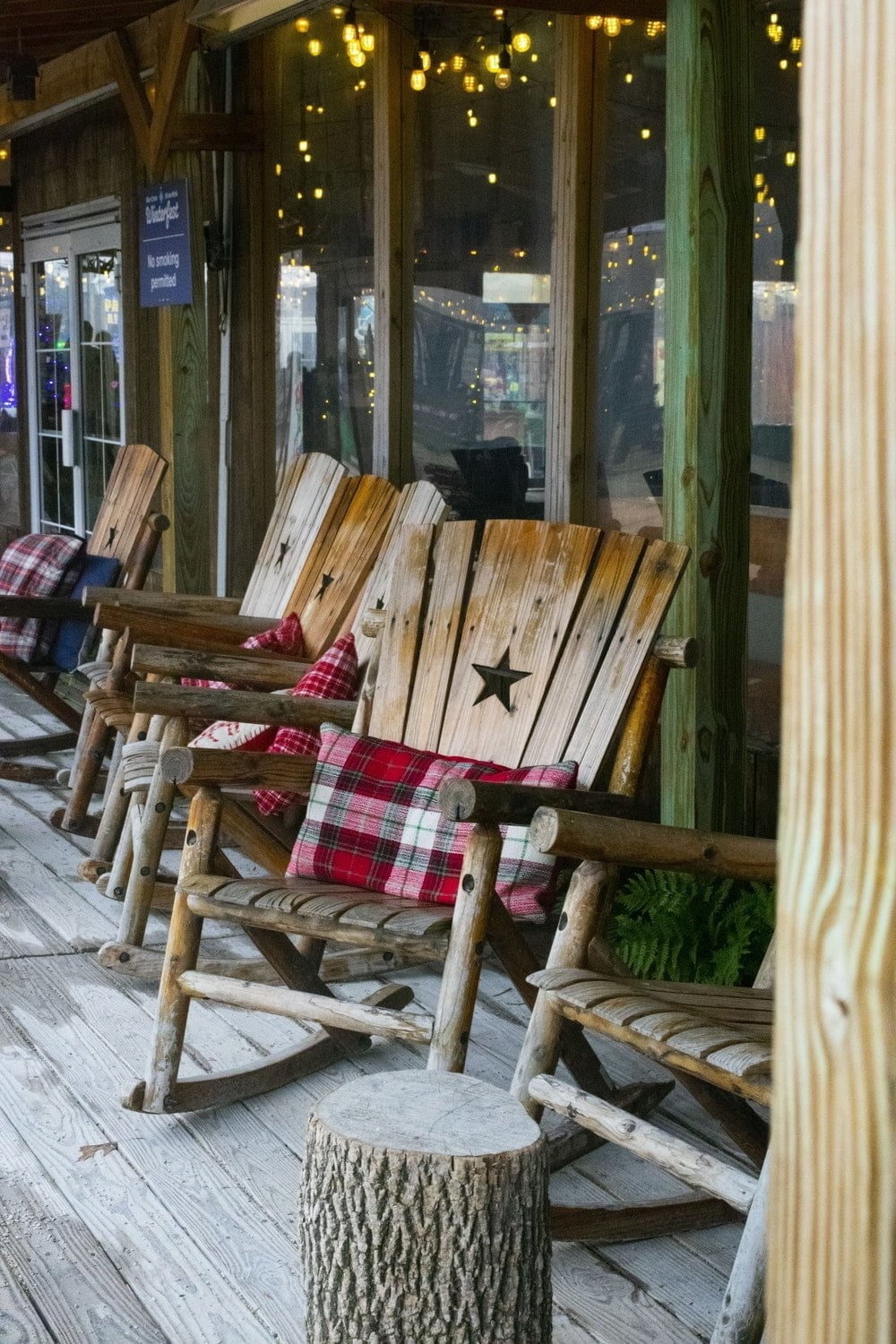 wooden lounge chair