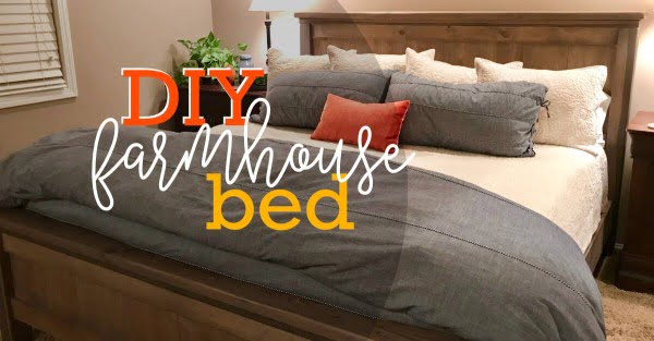 DIY King Size Farmhouse Bed