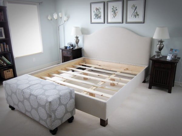 DIY Pottery Barn Upholstered bed