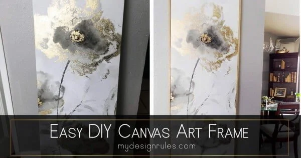 Easy DIY Canvas Frame in an hour