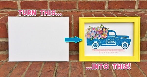 How to Make a Reverse Canvas: Easy & Inexpensive Framed Art!