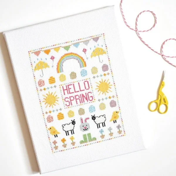 How to Mount Cross Stitch onto a Canvas Frame Tutorial