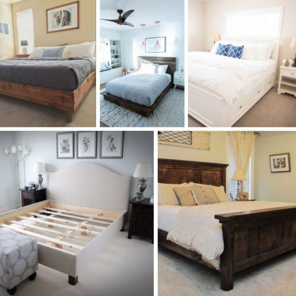 20 Simple DIY King Size Bed Frame Ideas with Plans