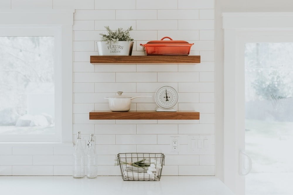 rustic bathroom shelves