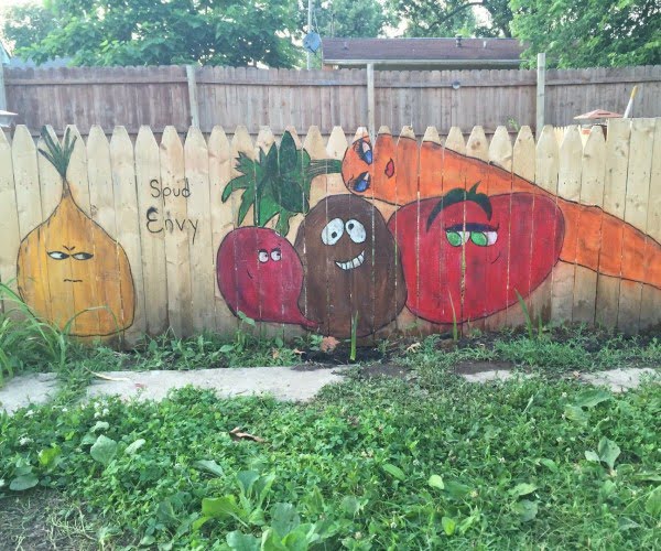 Vegetable Garden Fence Mural