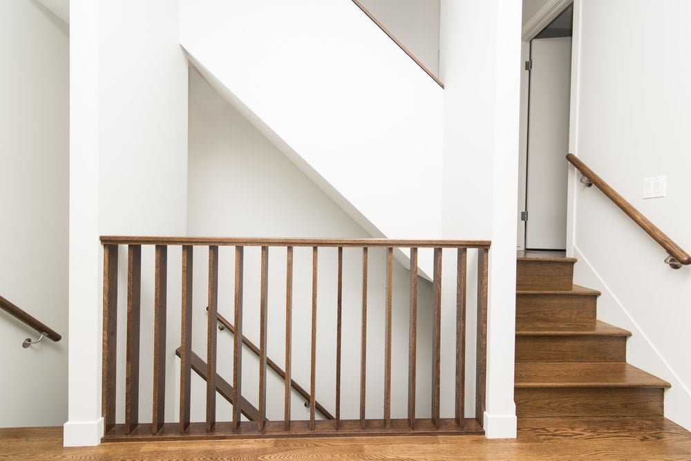 wooden railing