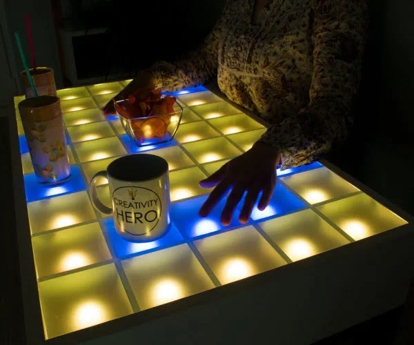 Interactive LED tabletop