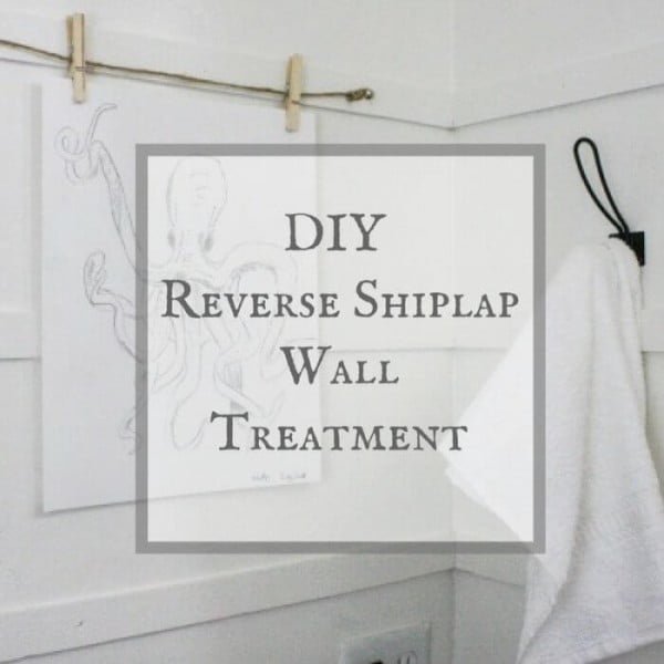 Reverse Shiplap Wall Treatment
