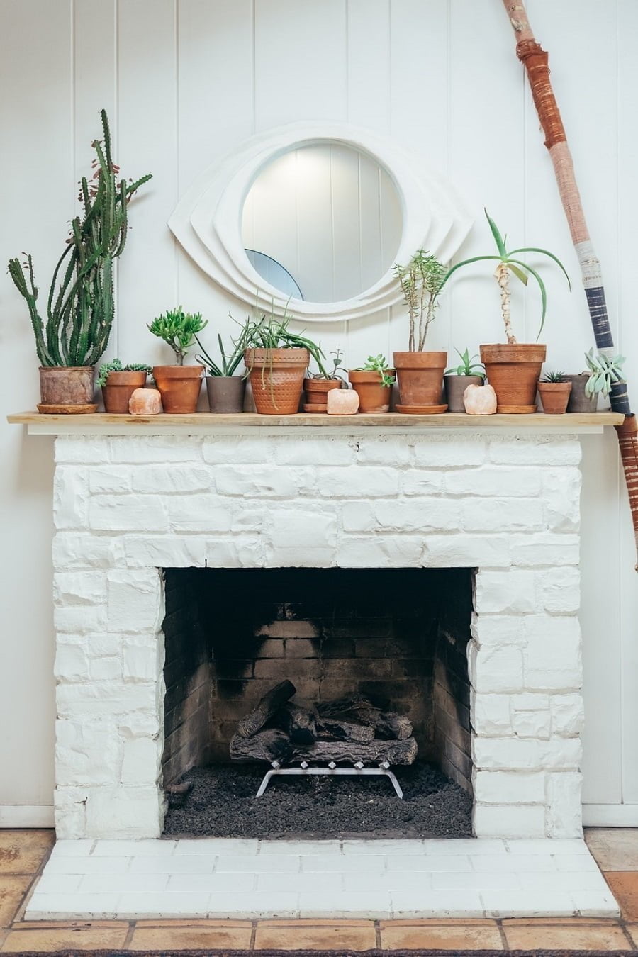 masonry fireplace